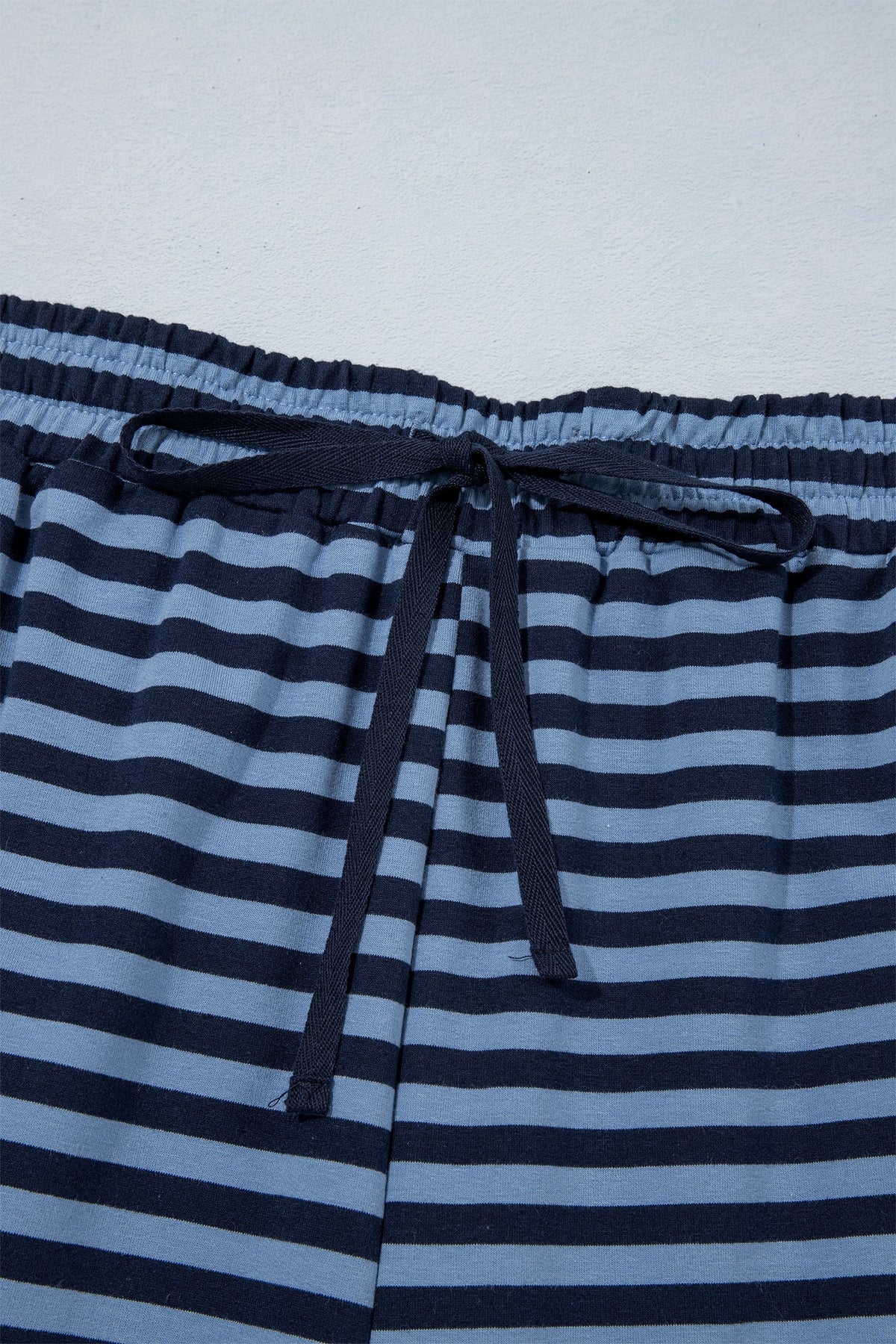 Plus Size Stripe Long Sleeve Top & Pants Set