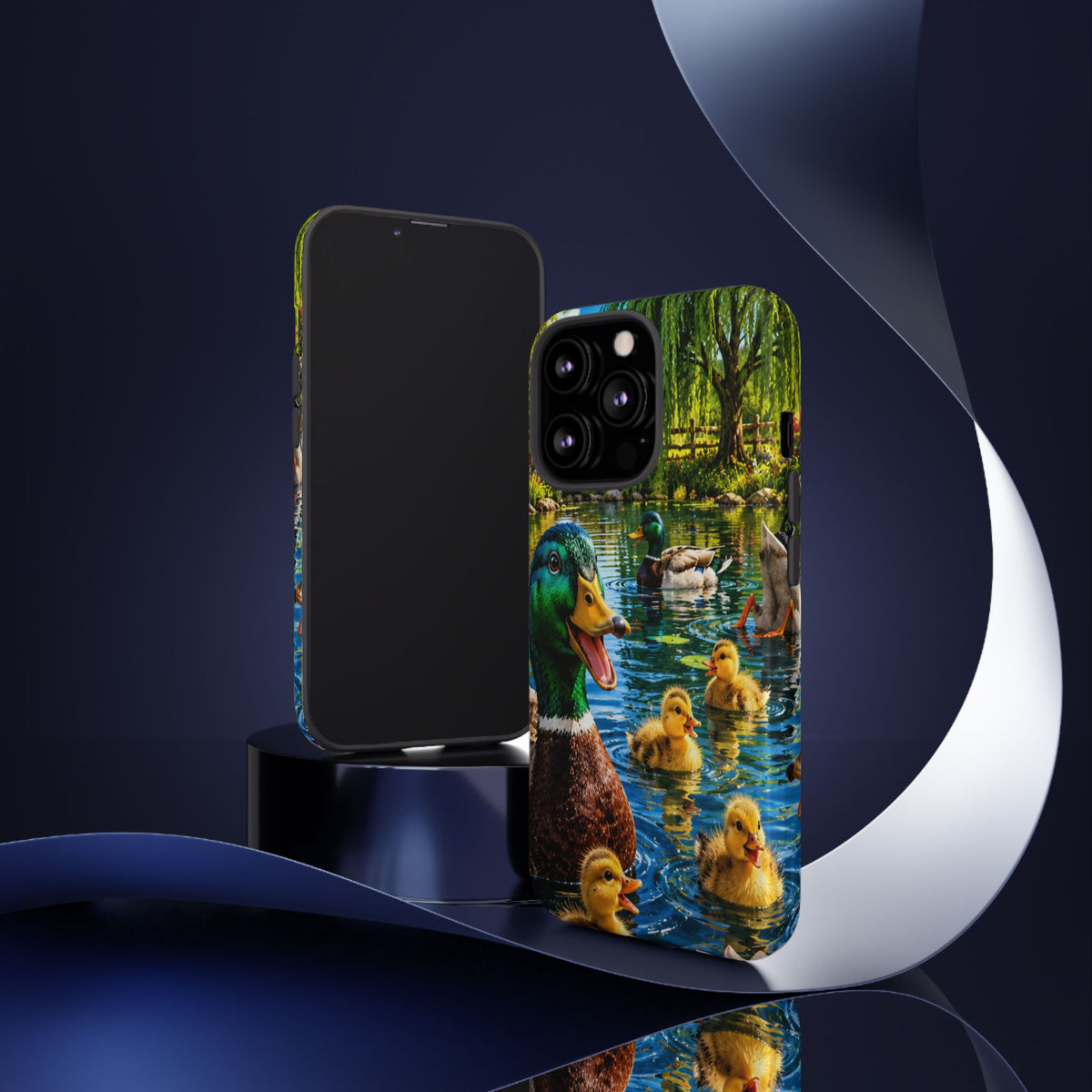 Duck Family Phone Case — Cute Mallard & Ducklings Protective Tough Case