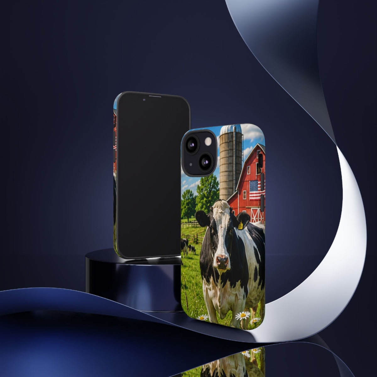 Cow Farm Phone Case — Rustic Barnyard iPhone Cover