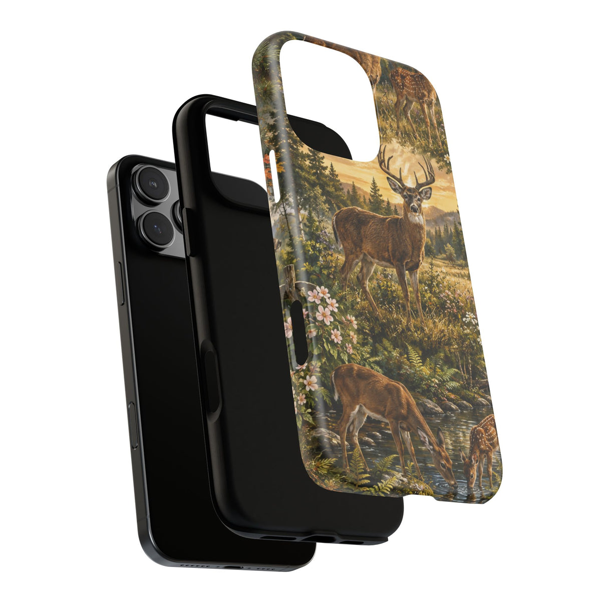 Deer Forest Phone Case — Woodland Bucks Nature iPhone Cover