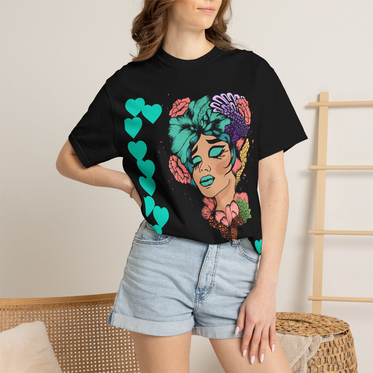 Don't Dream It Live It Tee — Floral Goddess Graphic T-Shirt