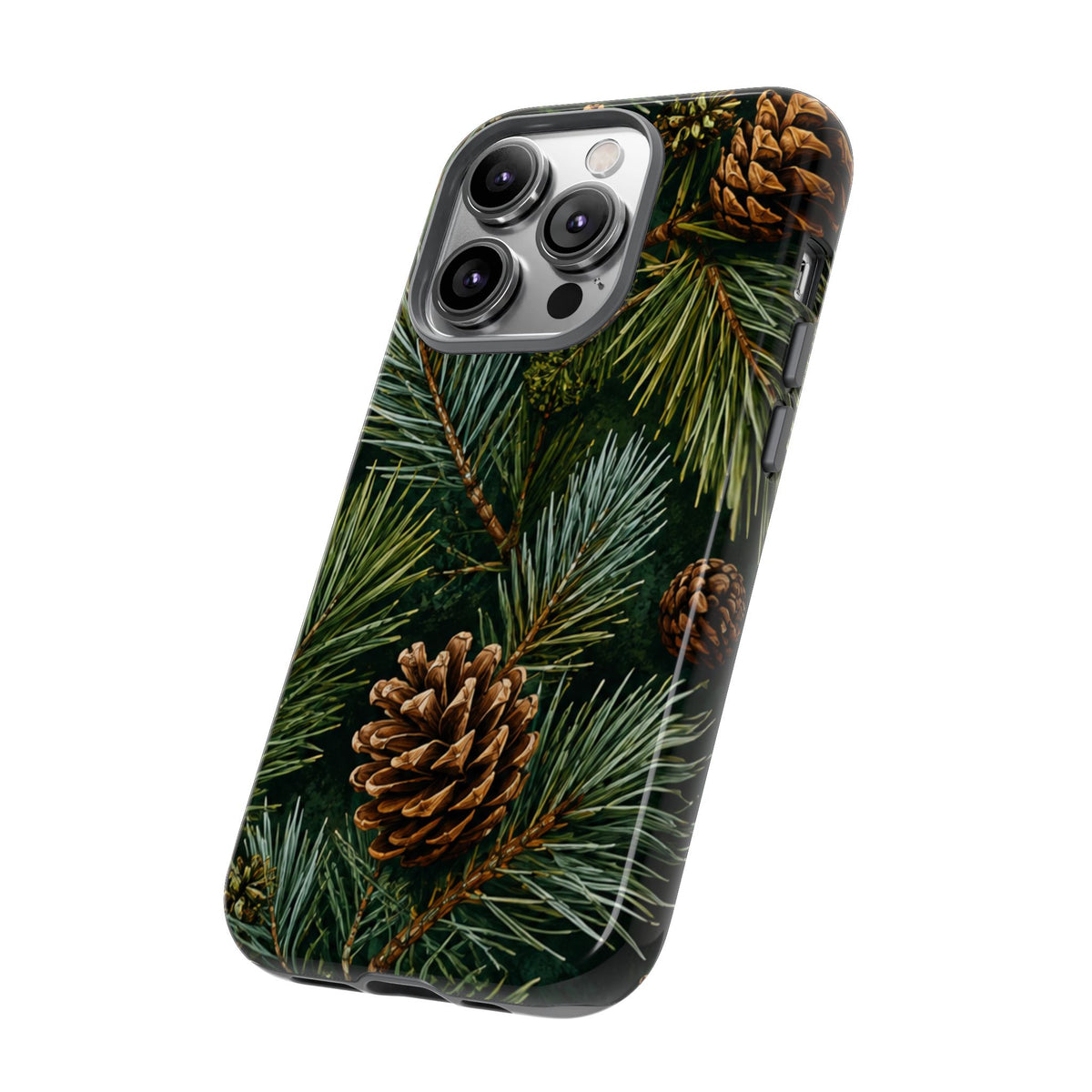 Pinecone Pines Phone Case — Festive Evergreen iPhone Cover