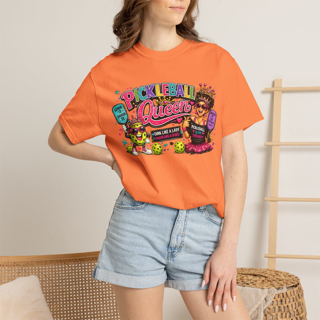 Pickleball Queen T-Shirt | Colorful Pickleball Graphic Tee