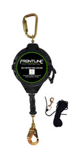 Frontline RPG30 30' Cable Single Leg SRL with Steel Snap Hook End with Carry on Handle and Tagline