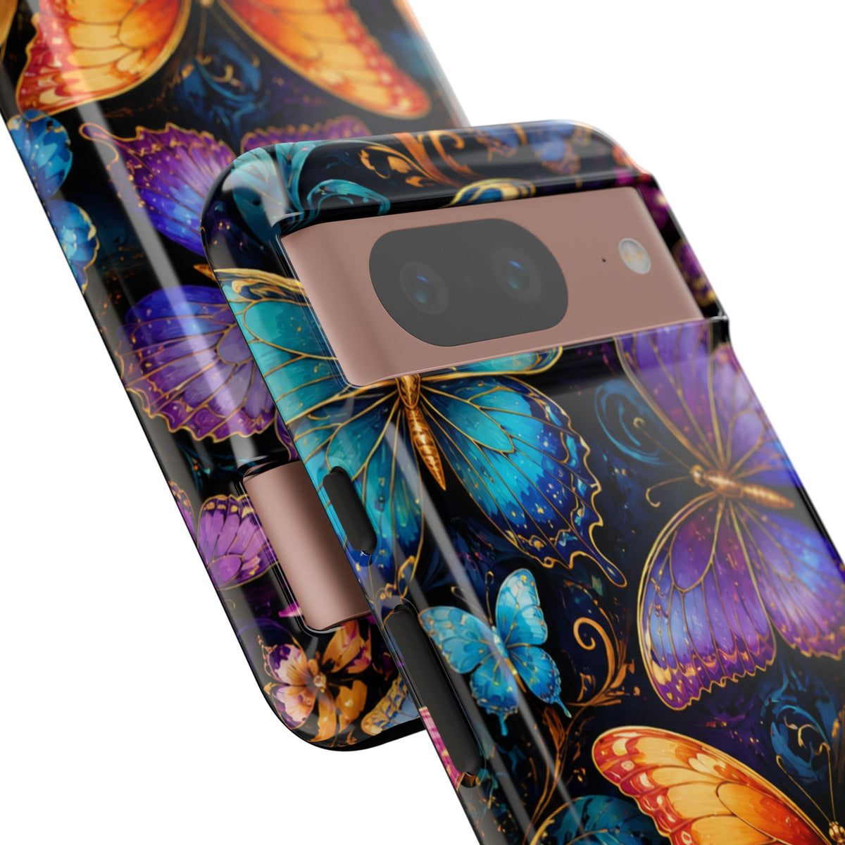 Butterfly Tough Phone Case — Colorful Floral Butterflies Protective Cover