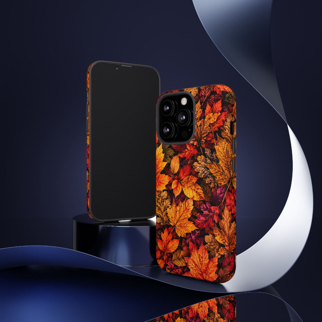 Autumn Leaves Tough Phone Case — Fall Foliage Protective Cover