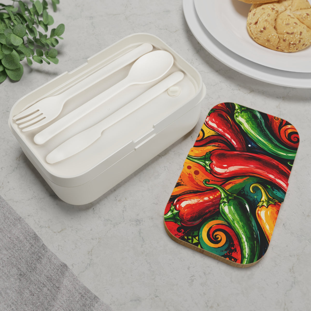 Chili Pepper Bento Lunch Box – Spicy Southwestern Food Container