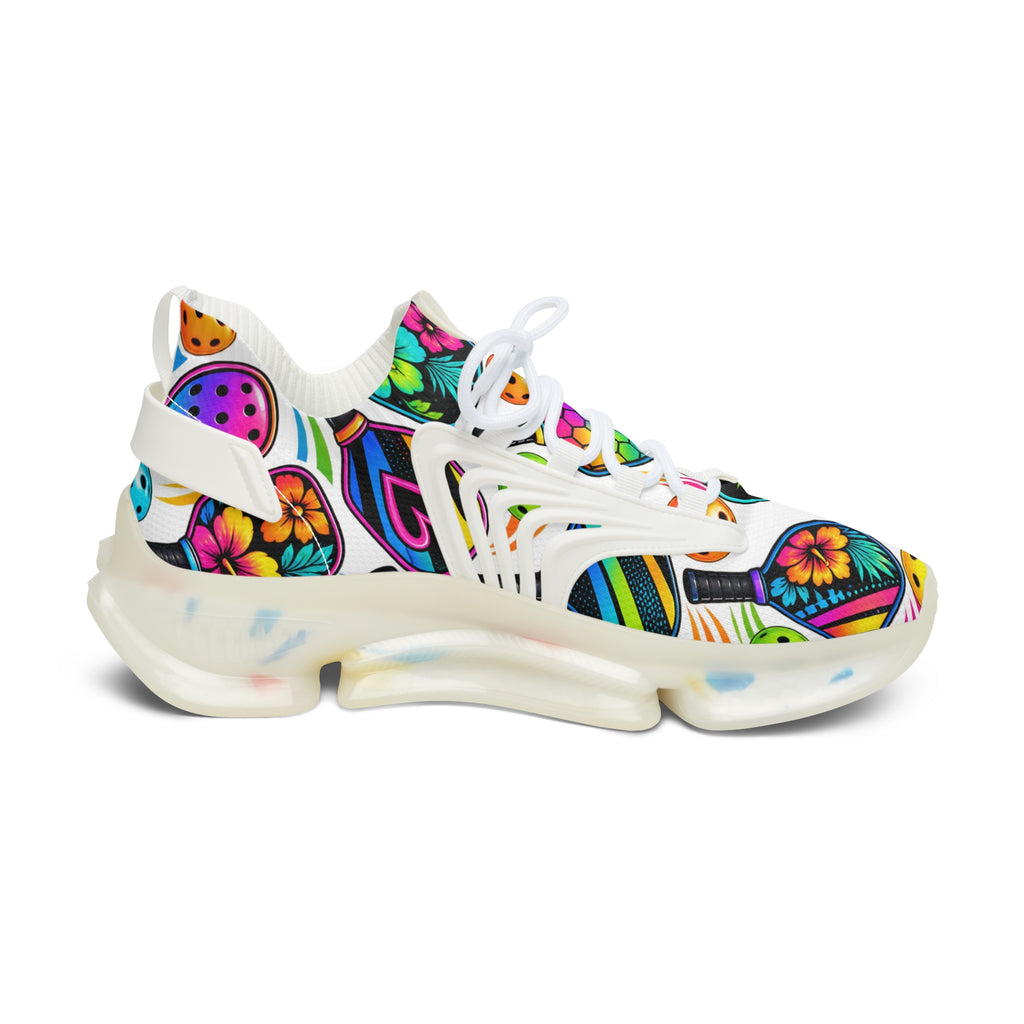 Mesh Sneakers — Vibrant Tropical Fruit Print Women’s Sneakers