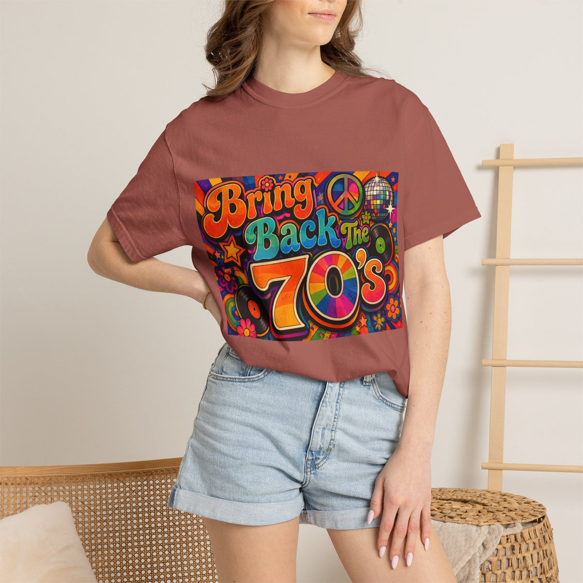 Bring Back the 70s T-shirt | Retro Psychedelic Disco Design