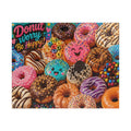 Donut Worry Be Happy Puzzle — Colorful Donut Jigsaw (110–1014 Pieces)