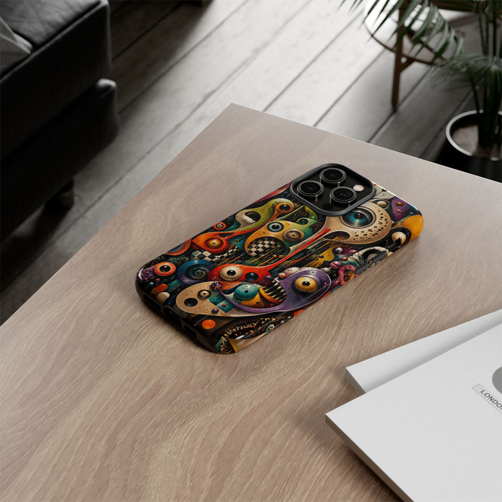 Surreal Monster Art Phone Case — Colorful Abstract Creature Design