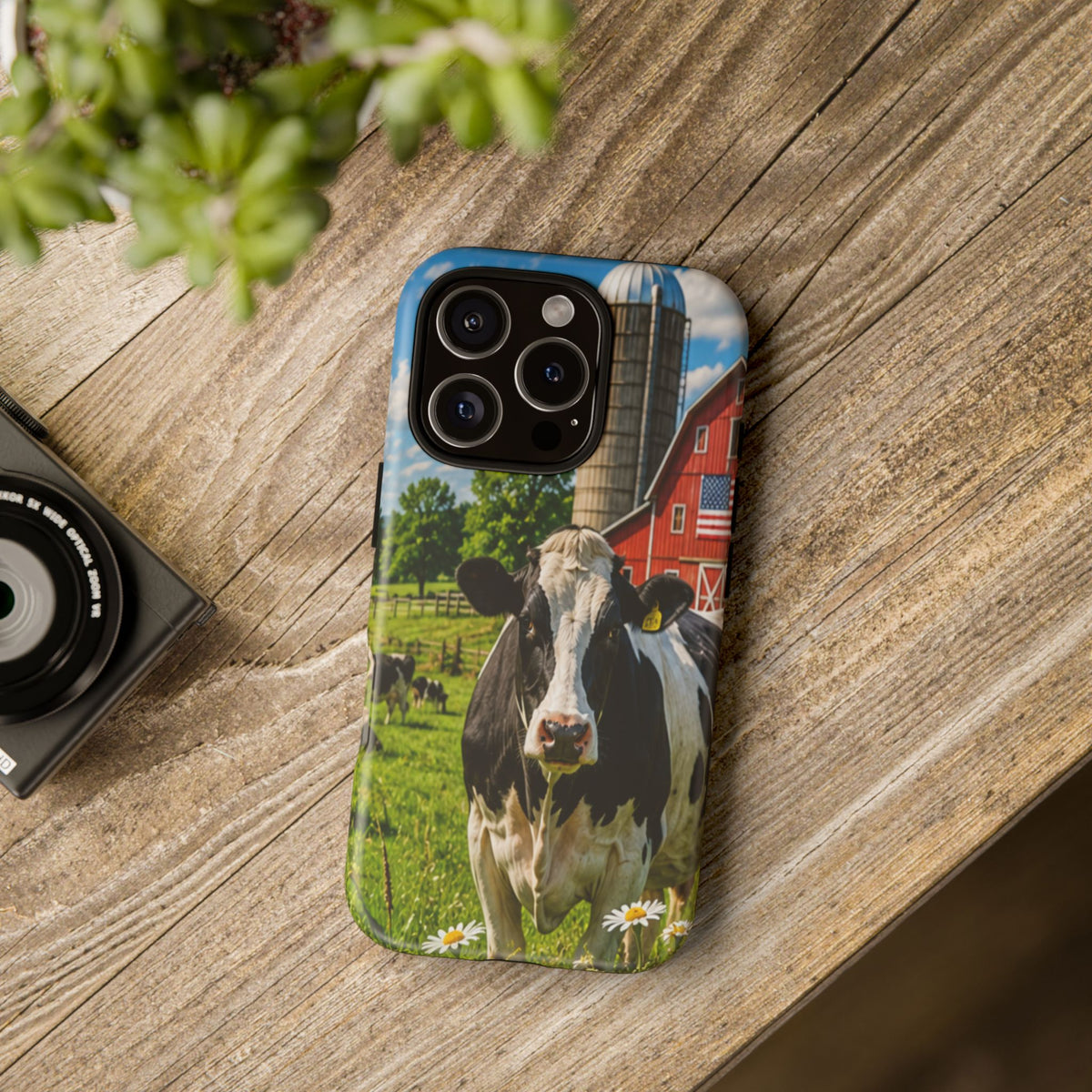 Cow Farm Phone Case — Rustic Barnyard iPhone Cover
