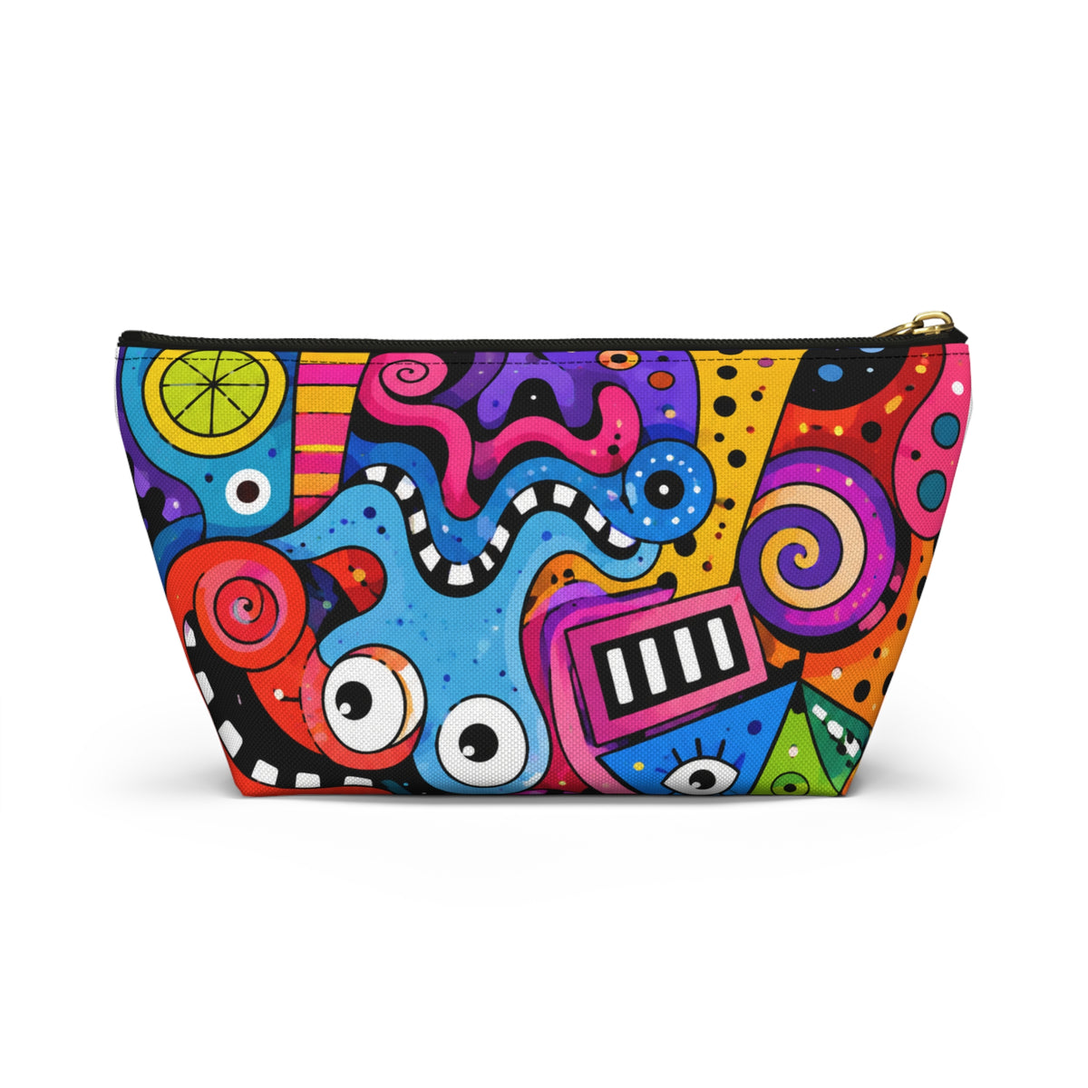 Colorful Abstract Monsters Accessory Pouch