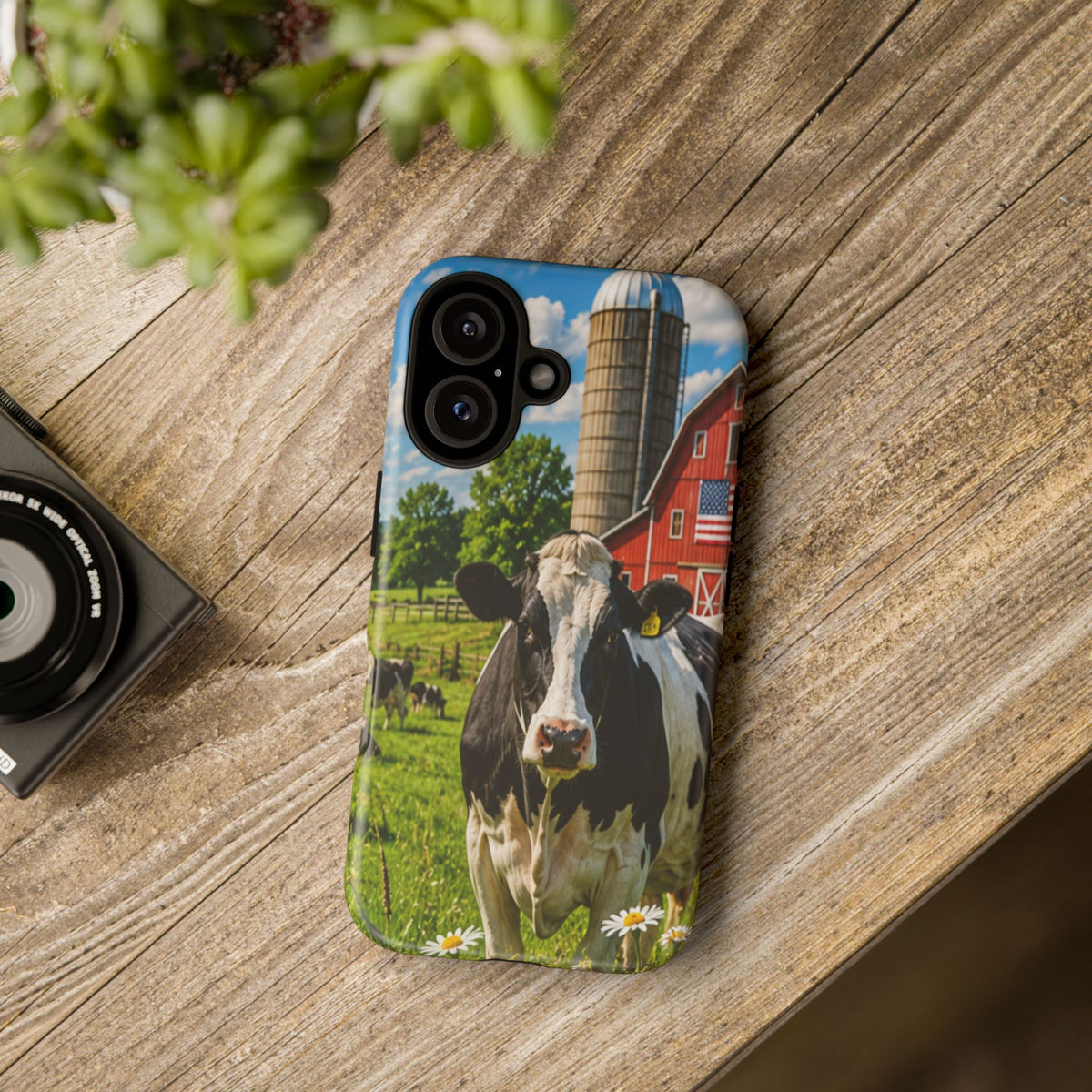 Cow Farm Phone Case — Rustic Barnyard iPhone Cover