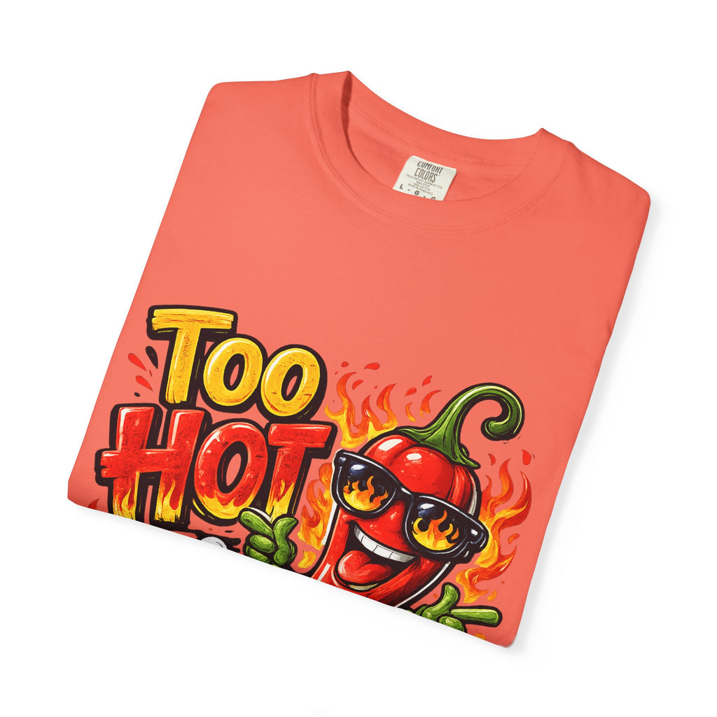 Too Hot to Handle pepper graphic T-shirt | spicy chili design