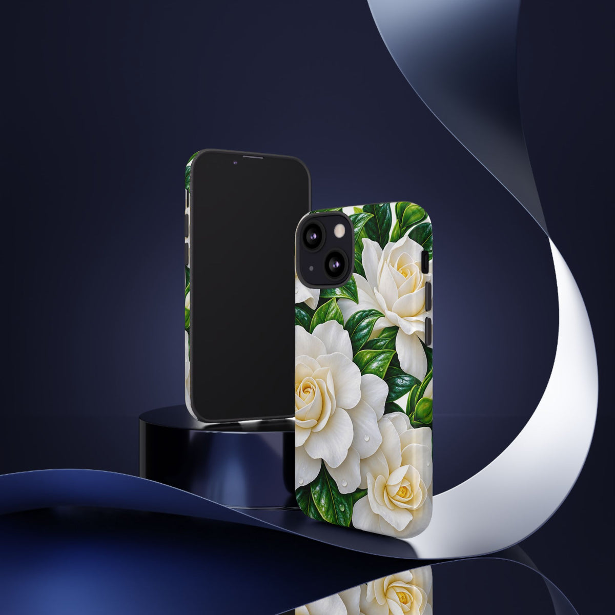 Floral Camellia Tough Case — White Gardenia Phone Cover