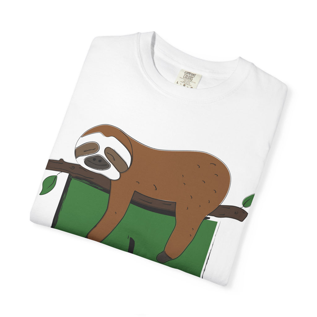 Sloth Pocket Tee — "Not Today" Lazy Sloth Graphic T-Shirt