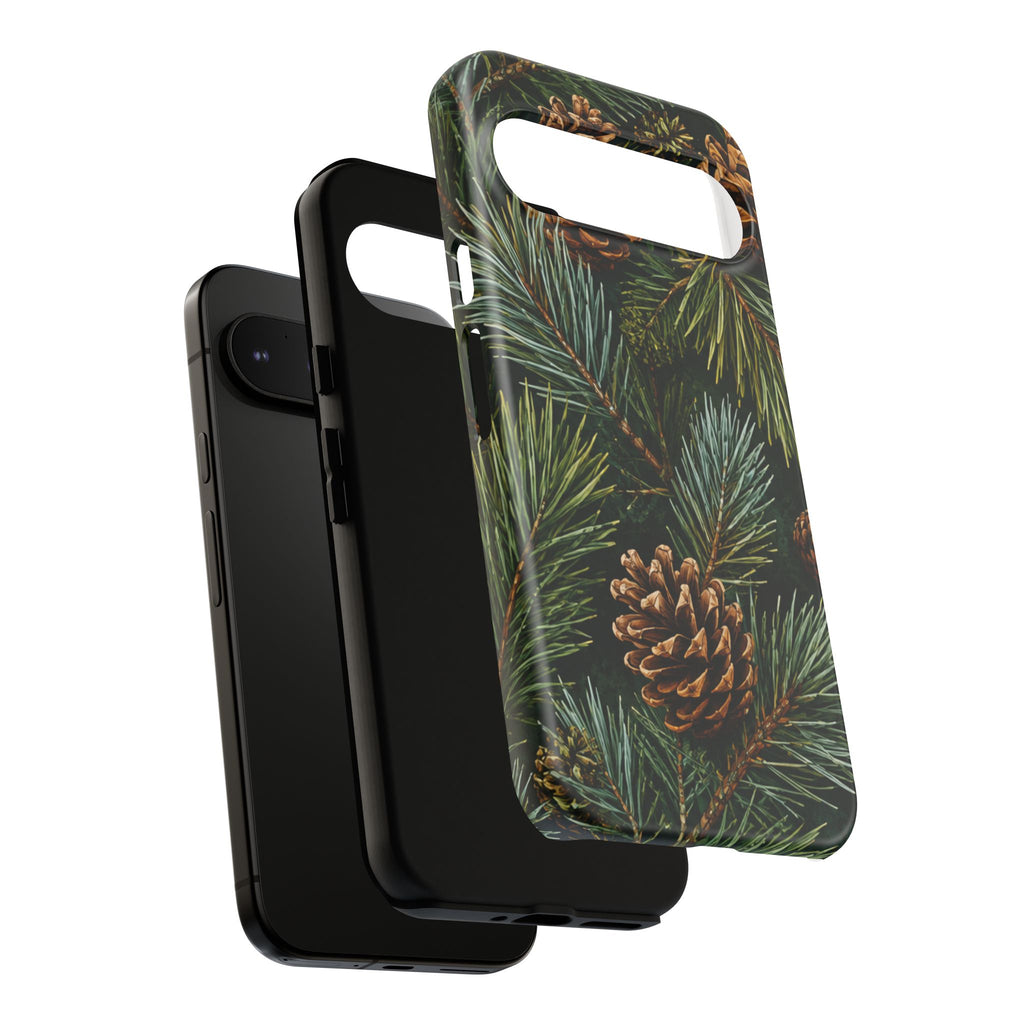 Pinecone Pines Phone Case — Festive Evergreen iPhone Cover