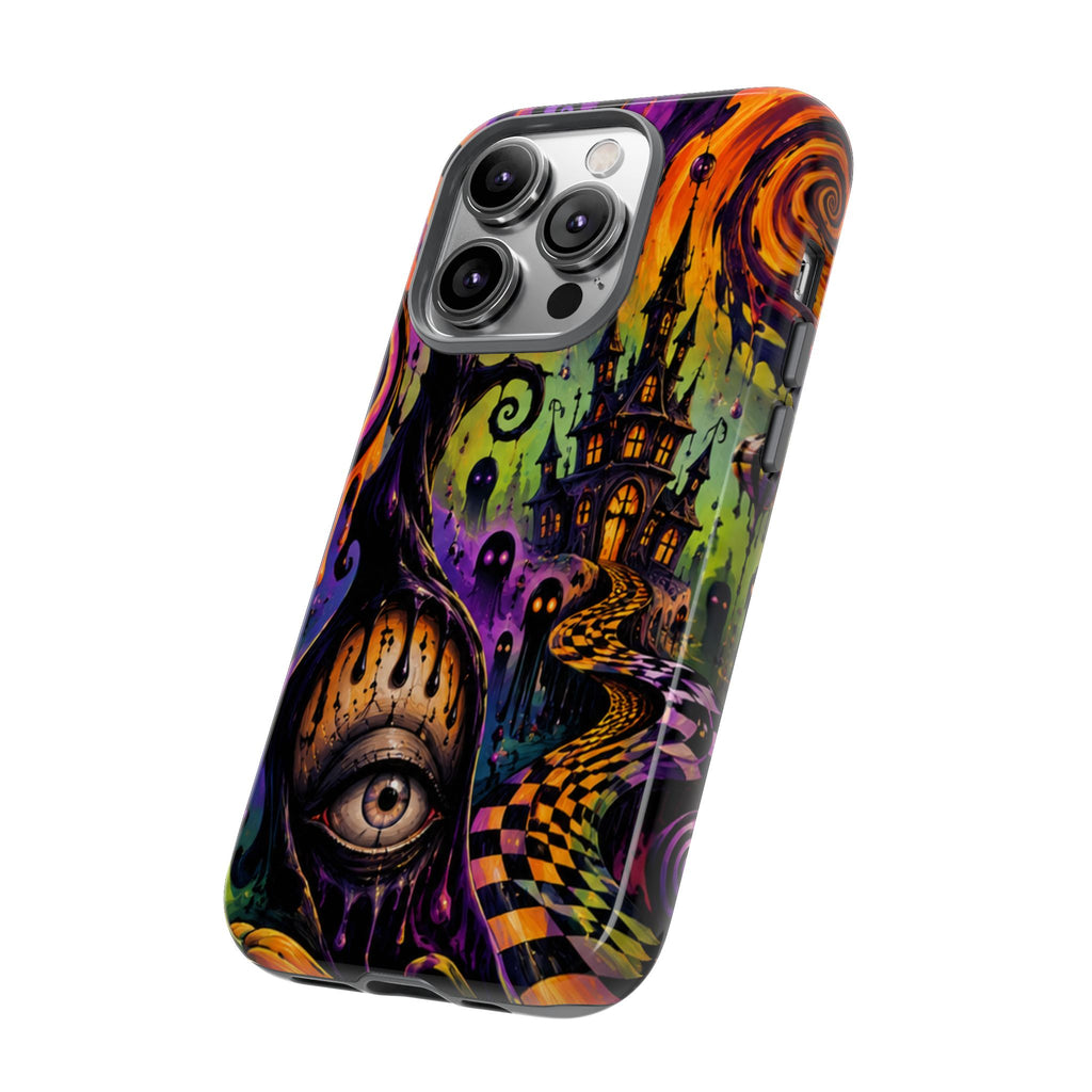 Phone Case — Psychedelic Haunted House Halloween Design