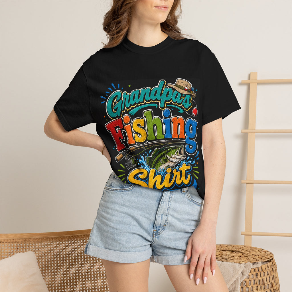 Grandpa's Fishing Shirt T-shirt | Largemouth Bass Graphic Tee