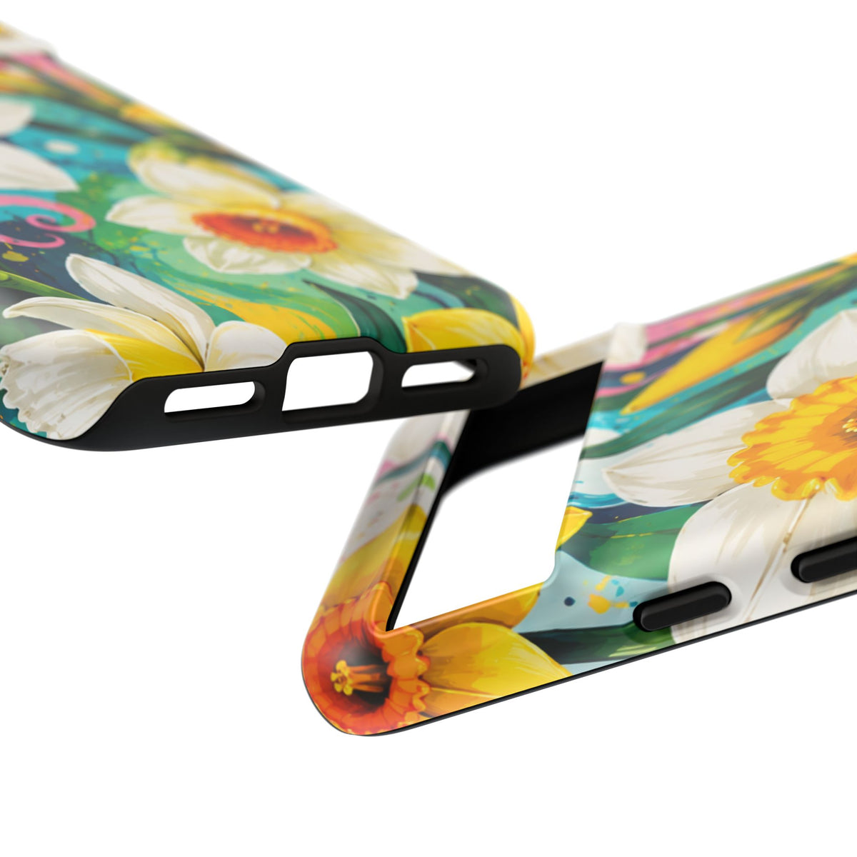 Daffodil Floral Phone Case — Bright Spring Garden Protective Cover