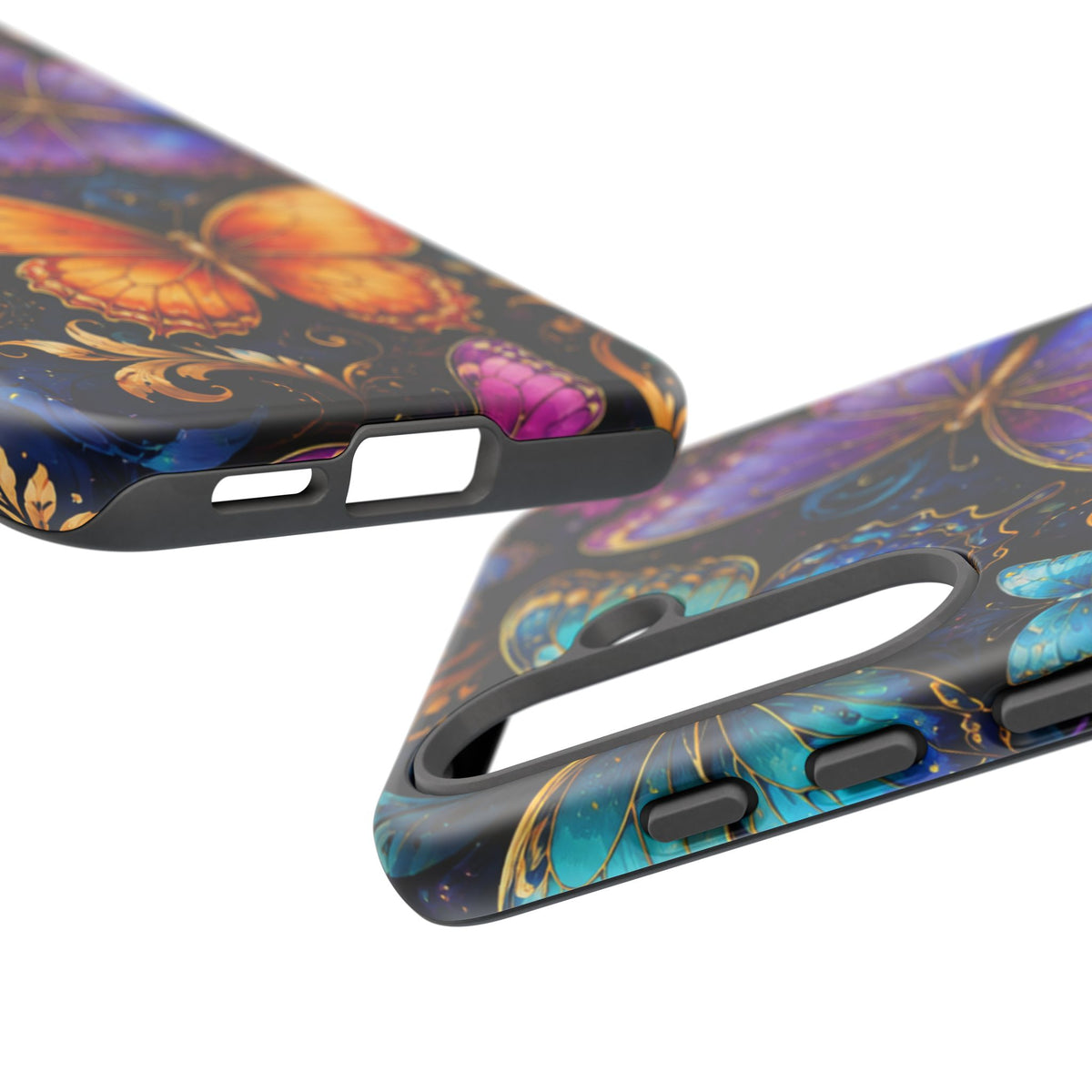 Butterfly Tough Phone Case — Colorful Floral Butterflies Protective Cover