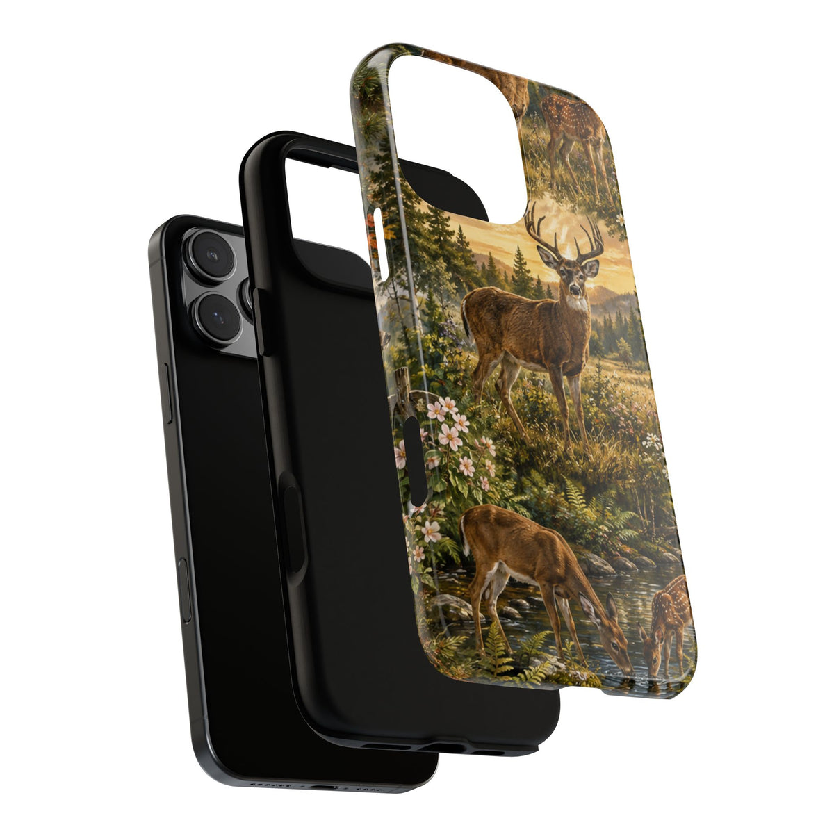Deer Forest Phone Case — Woodland Bucks Nature iPhone Cover