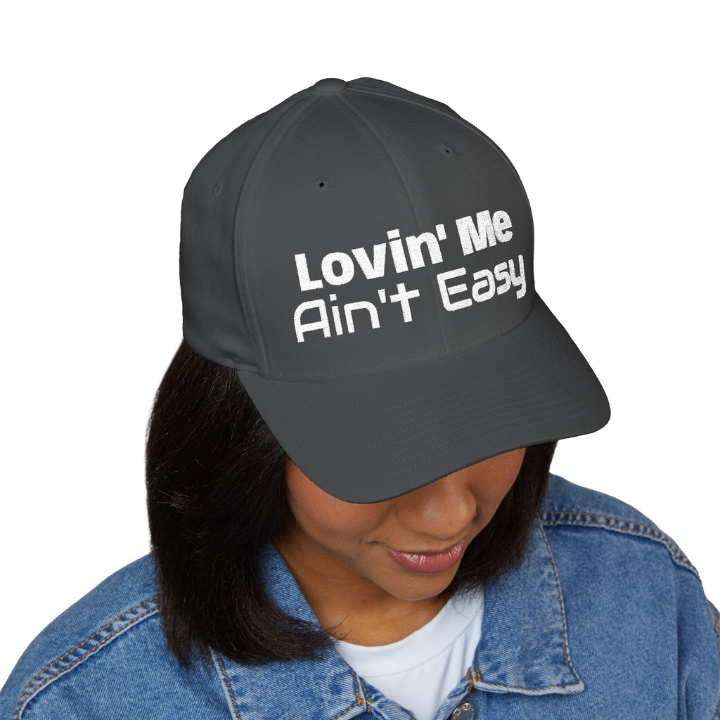 Lovin' Me Ain't Easy Embroidered Baseball Cap