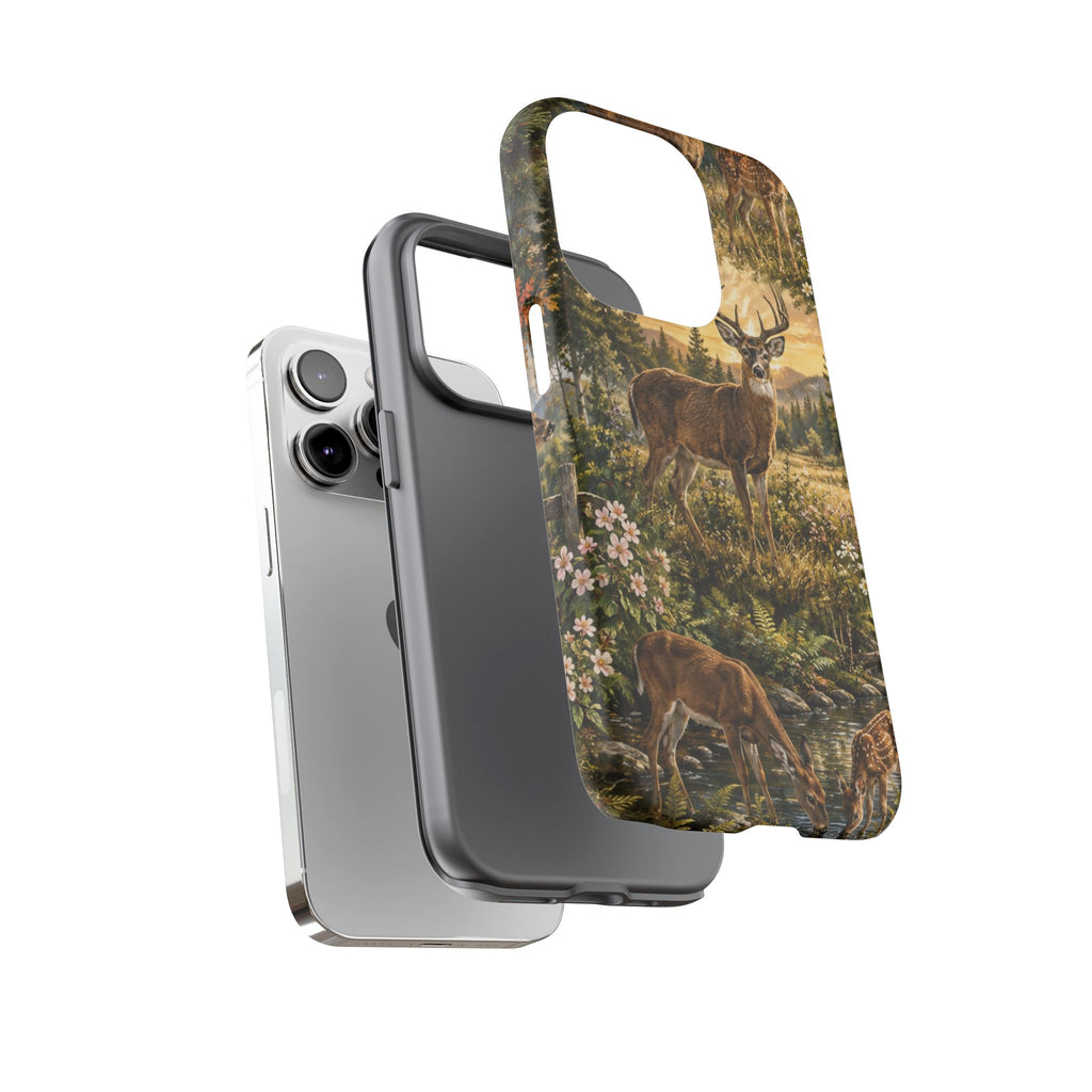 Deer Forest Phone Case — Woodland Bucks Nature iPhone Cover