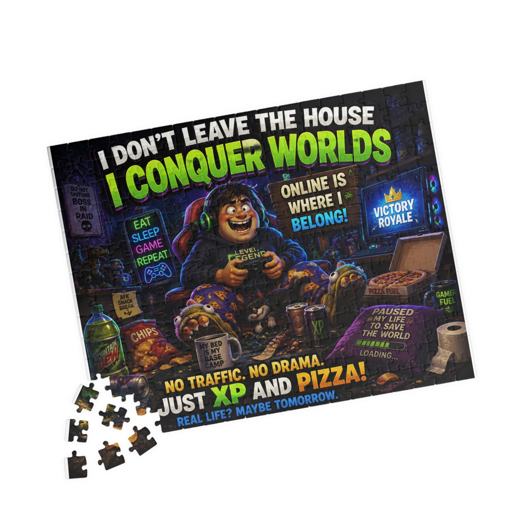 I Conquer Worlds Gamer Puzzle | 520 Piece Video Game Jigsaw