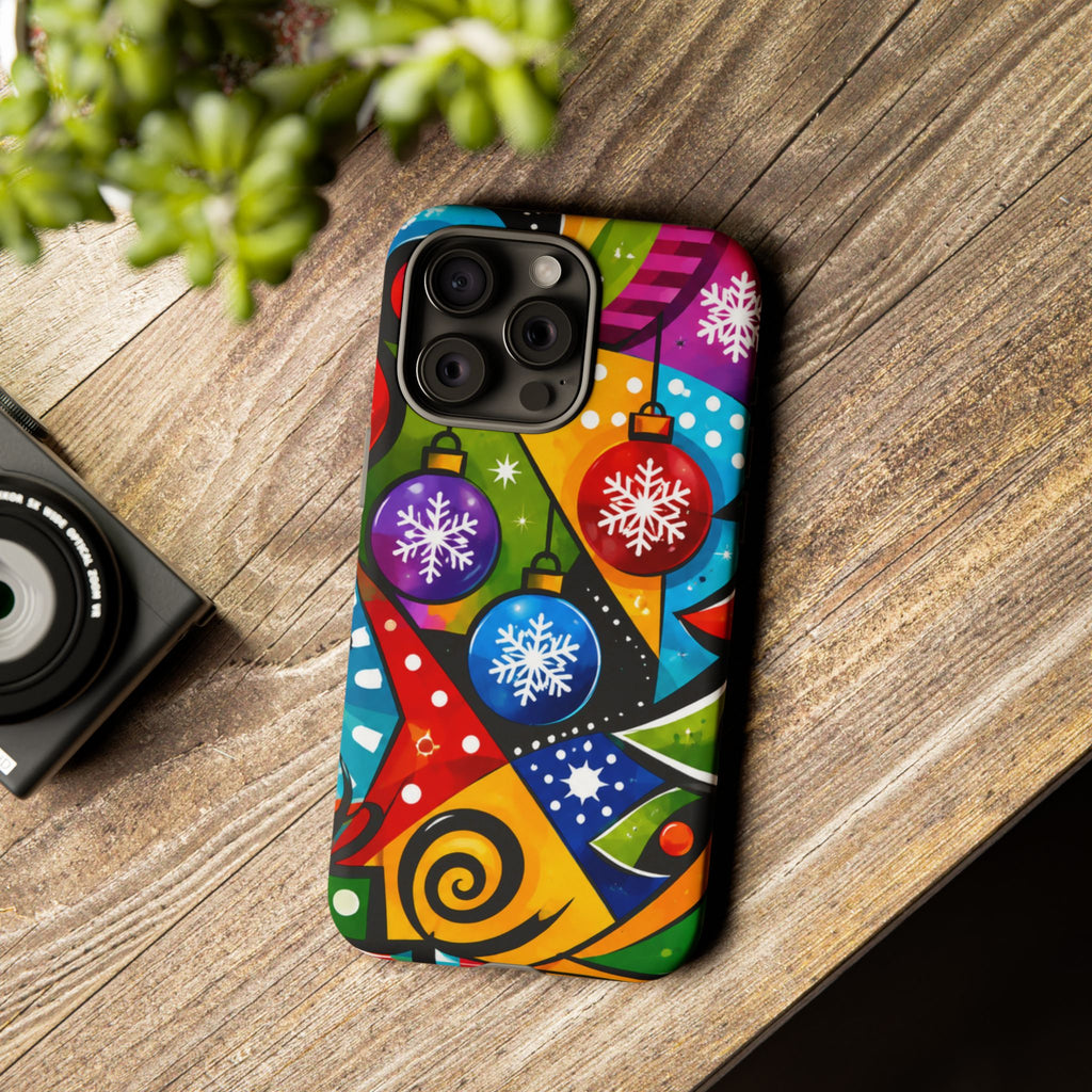 Holiday Ornament Phone Case — Colorful Festive Christmas Design