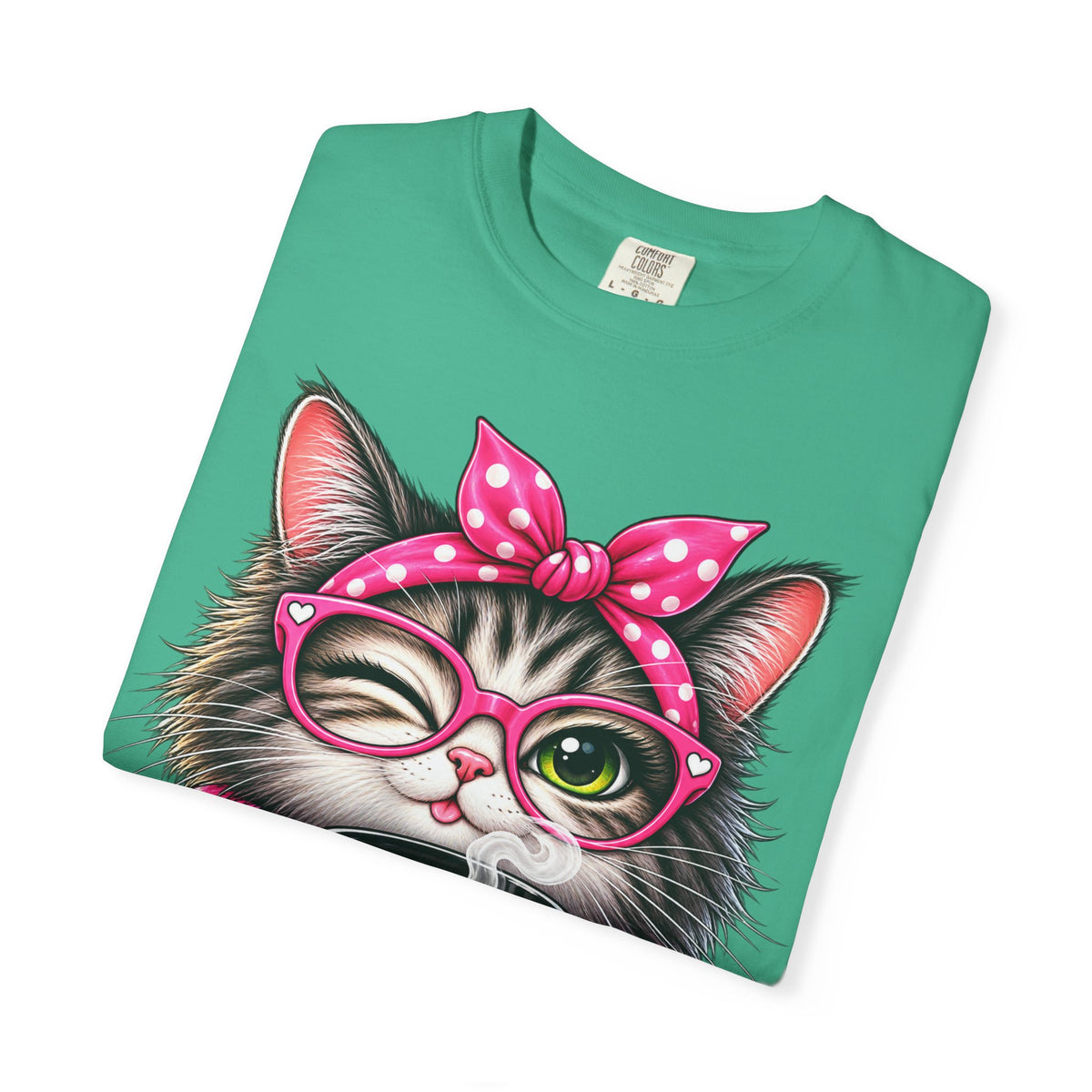 Cat Coffee Tee — "Coffee First Then People" Cute Cat Graphic T-Shirt