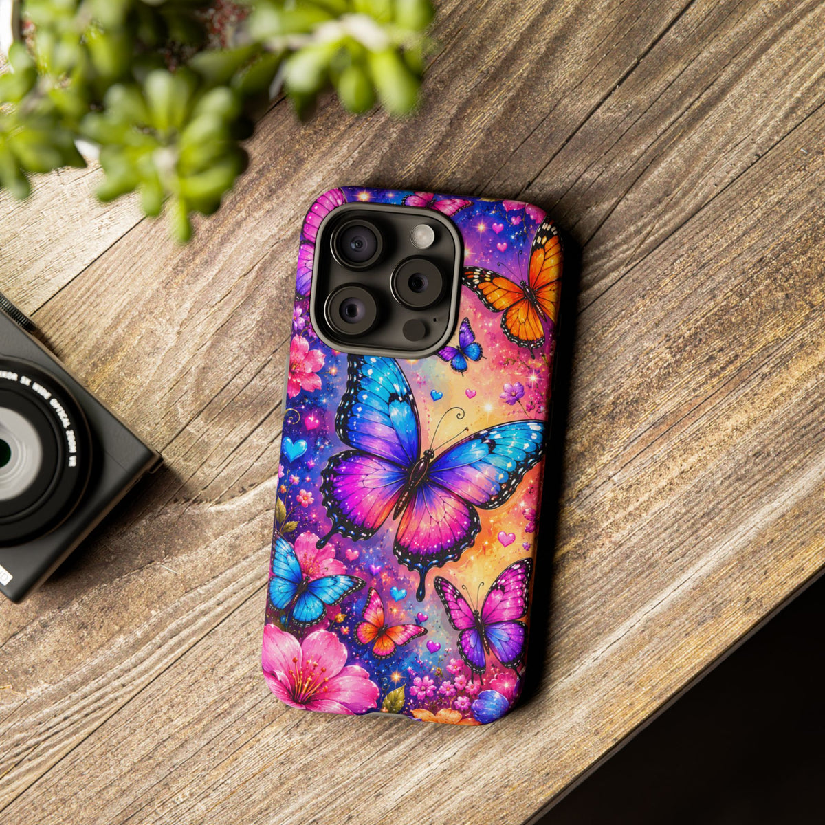 Colorful Butterfly Pattern Phone Case | Tough Cases