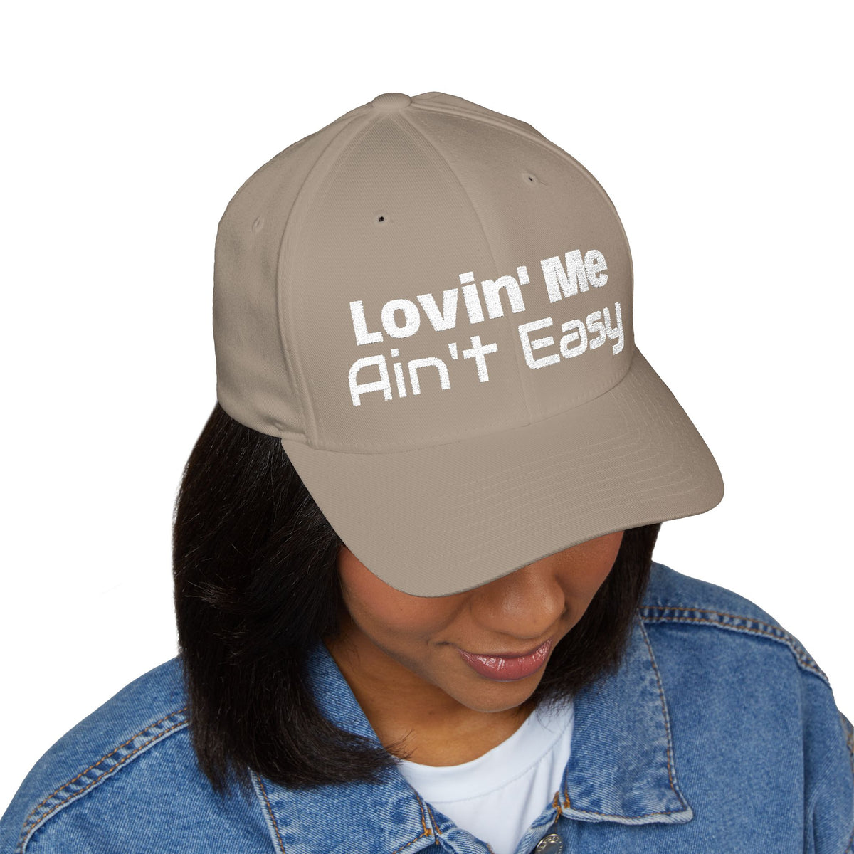 Lovin' Me Ain't Easy Embroidered Baseball Cap