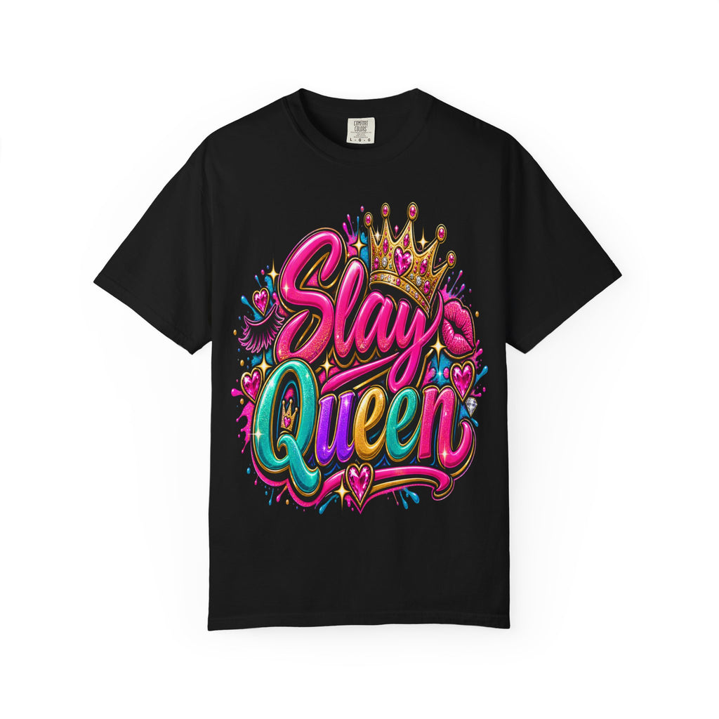 Slay Queen graphic T-Shirt | Crown graffiti style