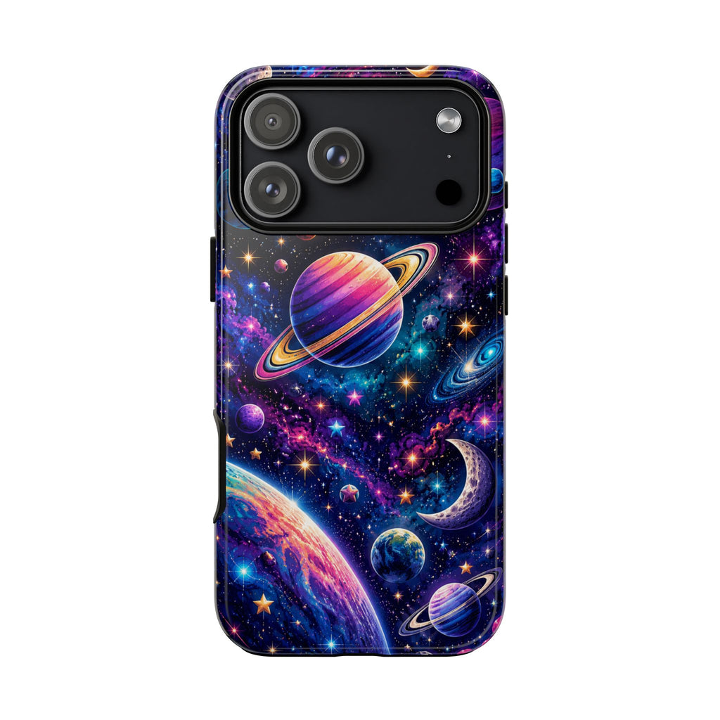 Colorful Galaxy Planets phone case | Tough Case