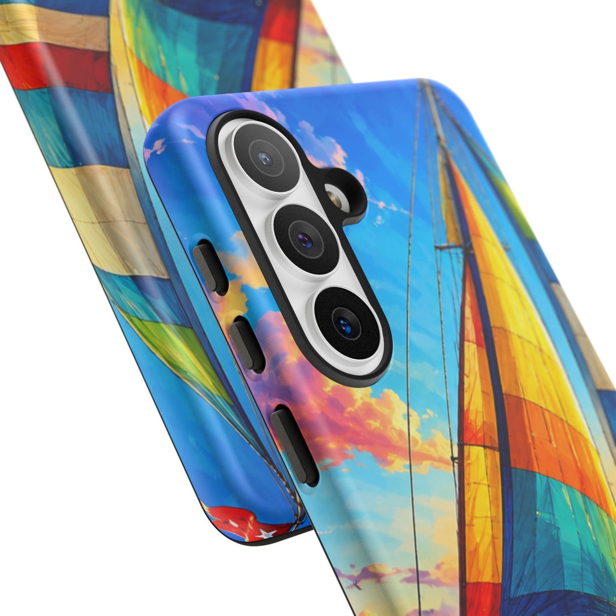 Sailboat Sunset Phone Case — Colorful Nautical iPhone Cover