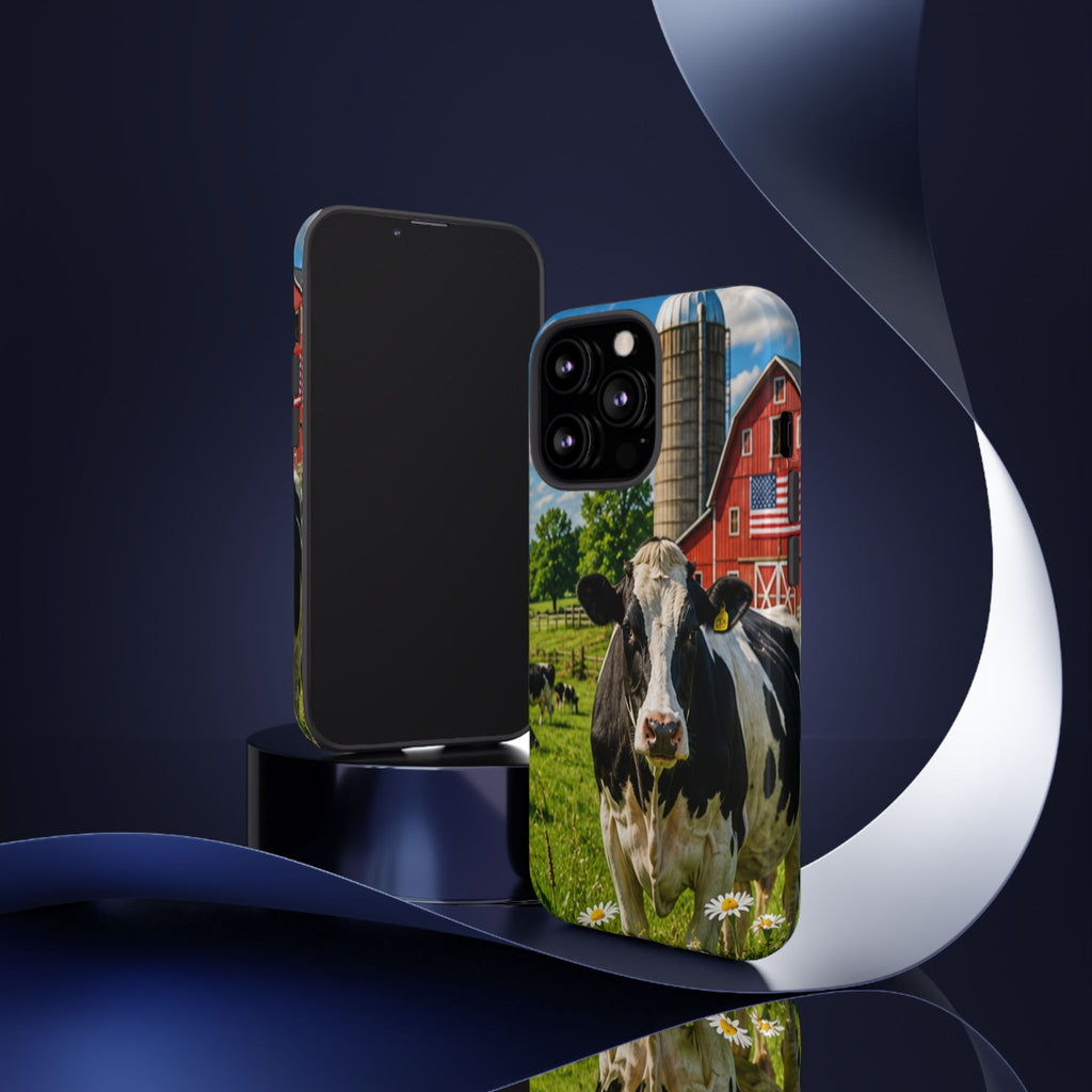 Cow Farm Phone Case — Rustic Barnyard iPhone Cover