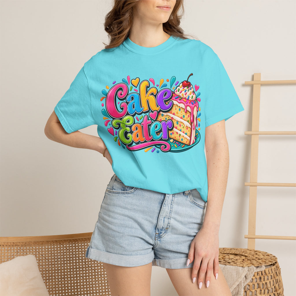 Cake Eater T‑Shirt — Colorful Slice Graphic Tee for Dessert Lovers