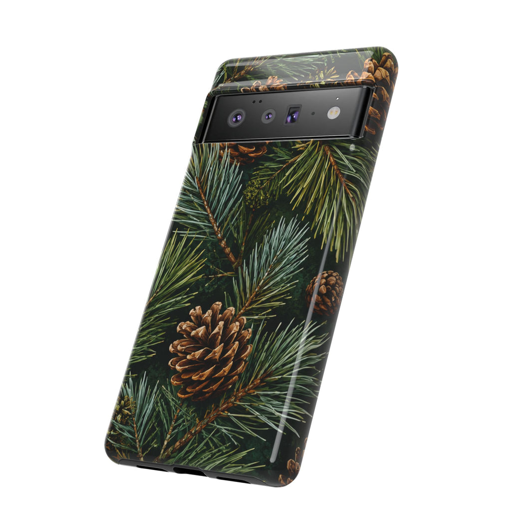 Pinecone Pines Phone Case — Festive Evergreen iPhone Cover