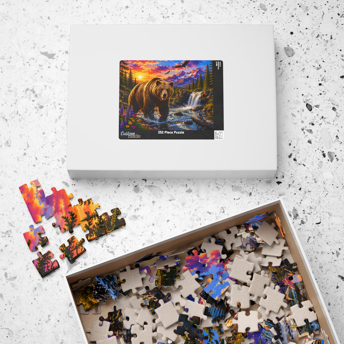 Mountain Bear Scenic Puzzle — Wildlife Jigsaw (110/252/520/1014 pcs)