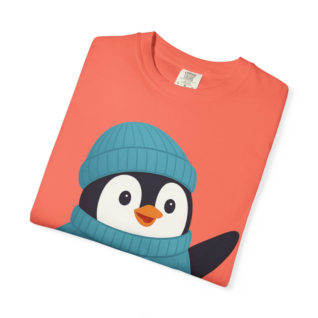 Cute Penguin in Blue Knit Tee