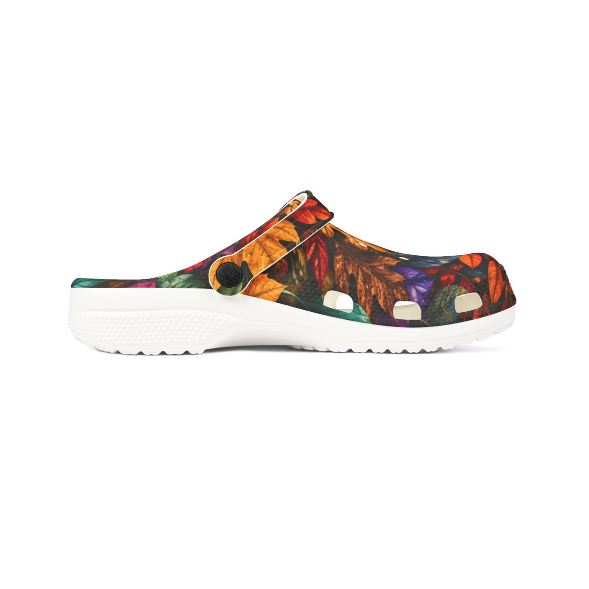 Autumn Floral EVA Foam Clogs — Colorful Fall Garden Slip-Ons