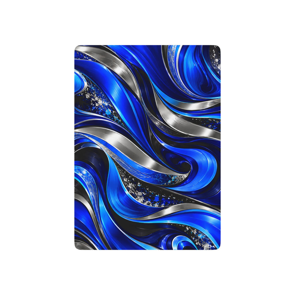 Blue Swirl Poker Playing Cards — Premium Casino-Style Deck