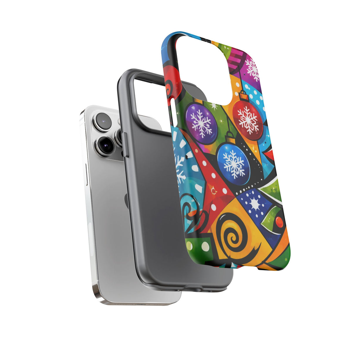 Holiday Ornament Phone Case — Colorful Festive Christmas Design