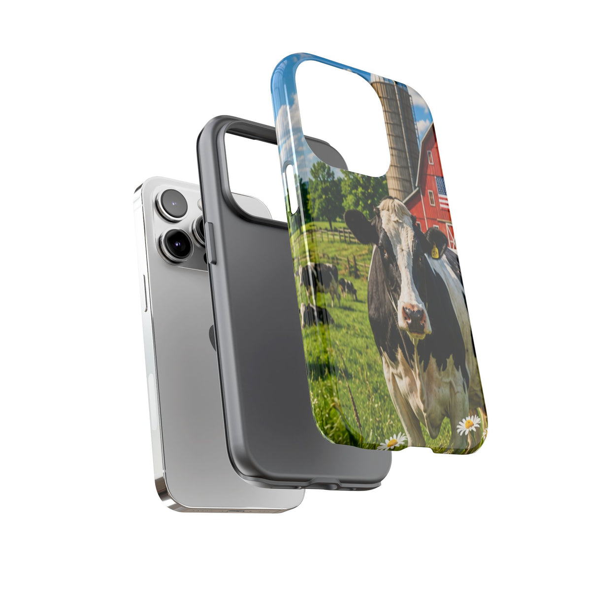 Cow Farm Phone Case — Rustic Barnyard iPhone Cover
