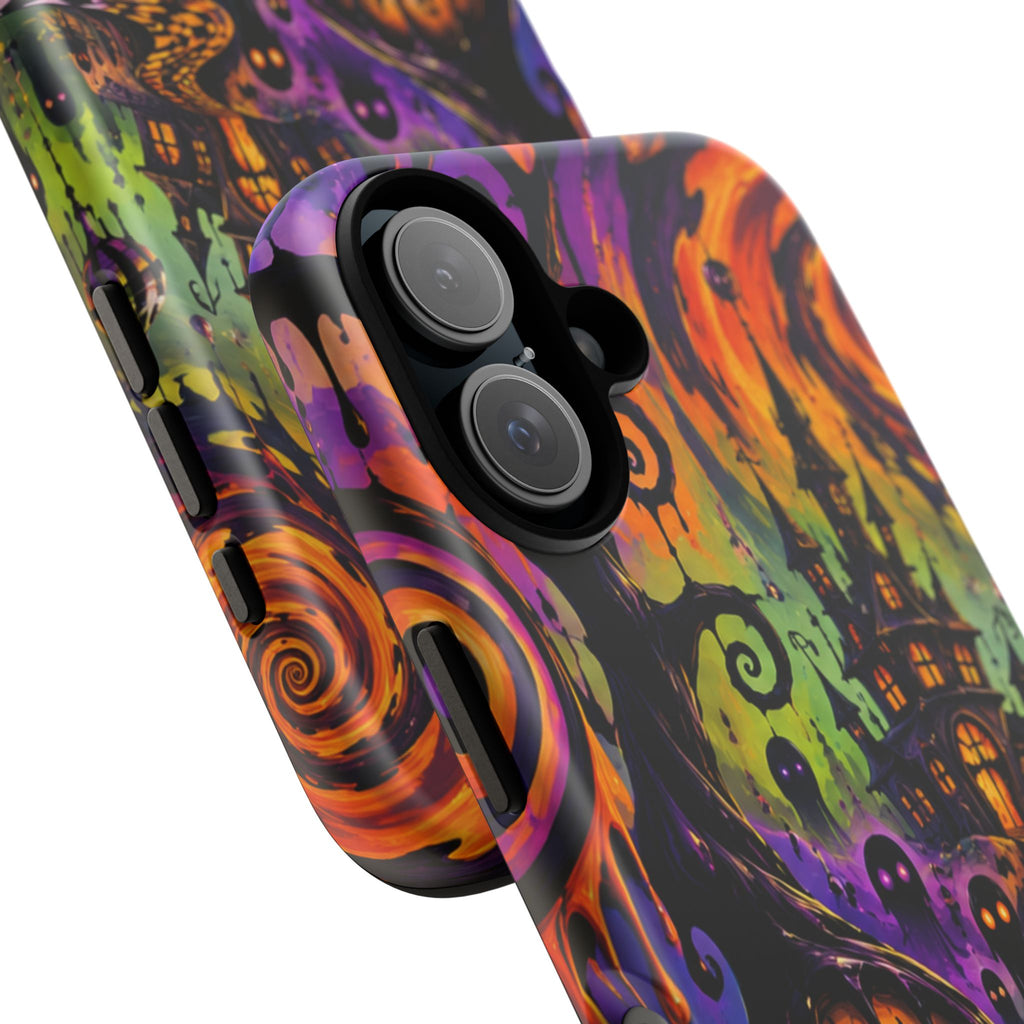 Phone Case — Psychedelic Haunted House Halloween Design