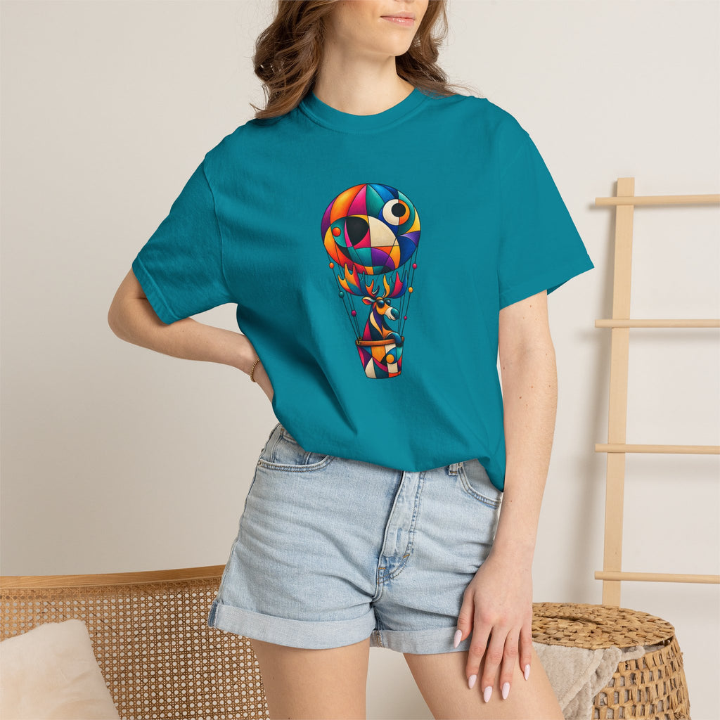 Hot Air Balloon Abstract Art T-Shirt