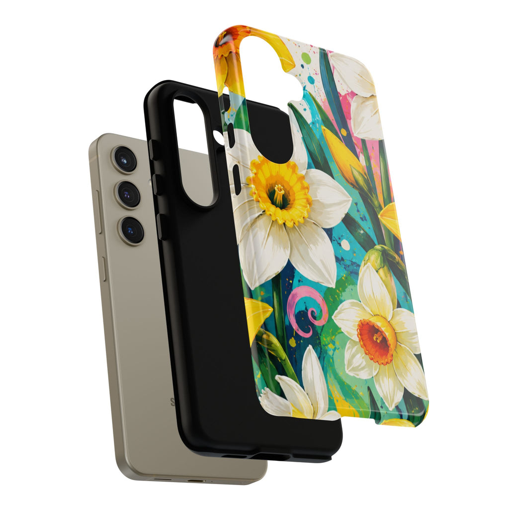 Daffodil Floral Phone Case — Bright Spring Garden Protective Cover