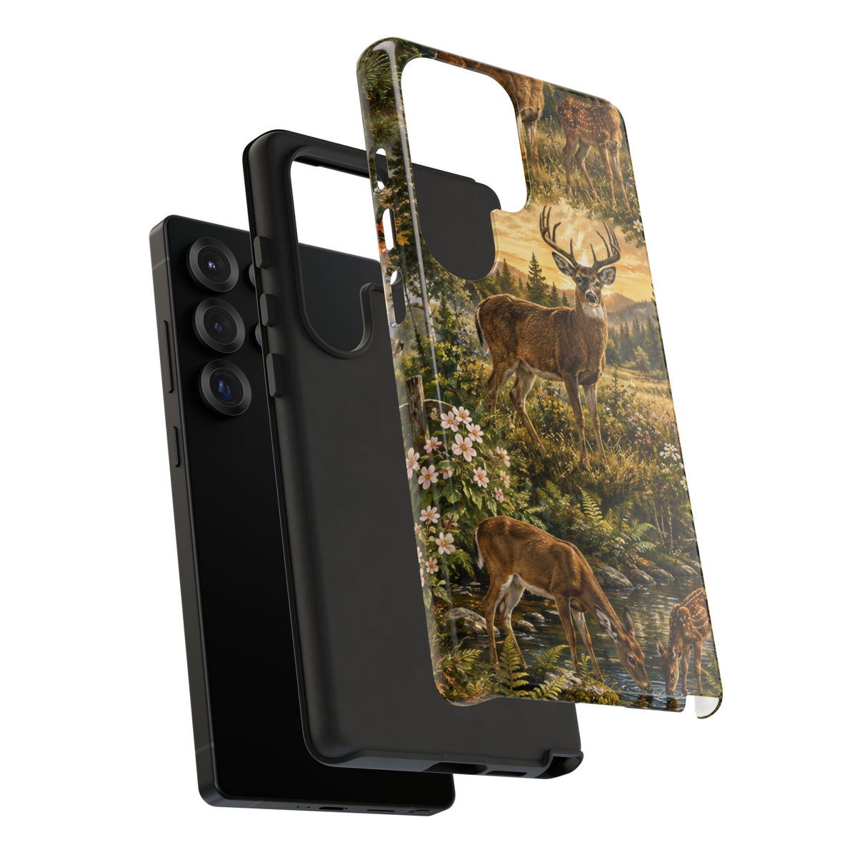 Deer Forest Phone Case — Woodland Bucks Nature iPhone Cover
